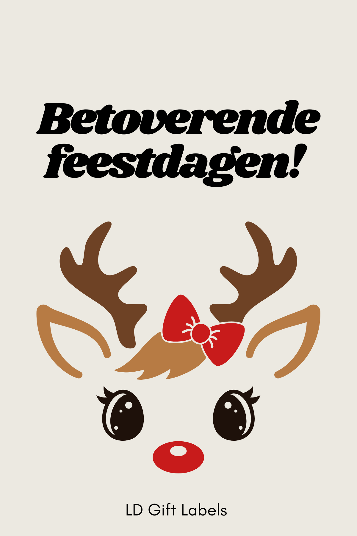 'Betoverende Feestdagen!' Wijnlabel π
β¨