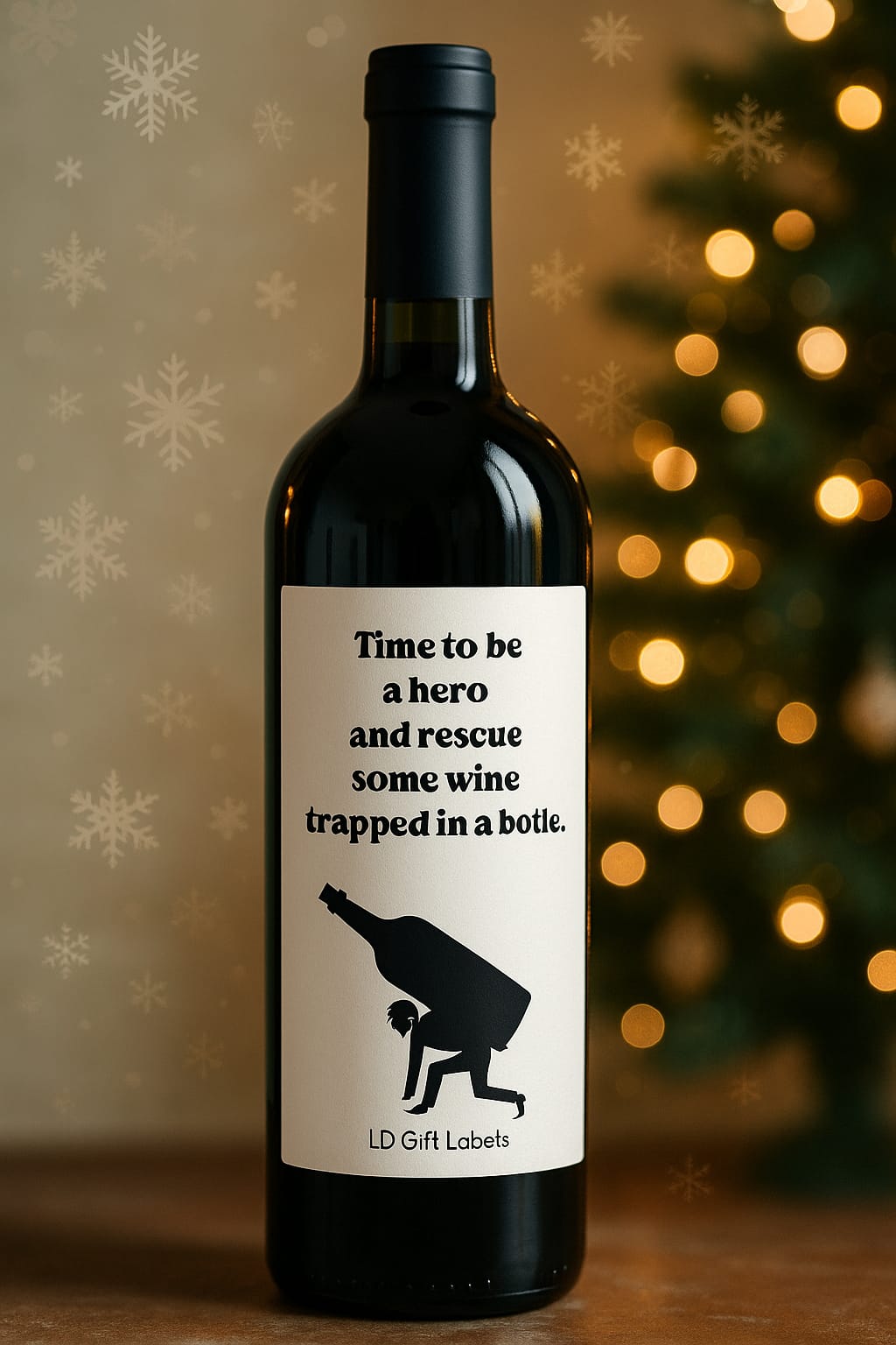 "Time to be a Hero" Wijnlabel 🍷🎉