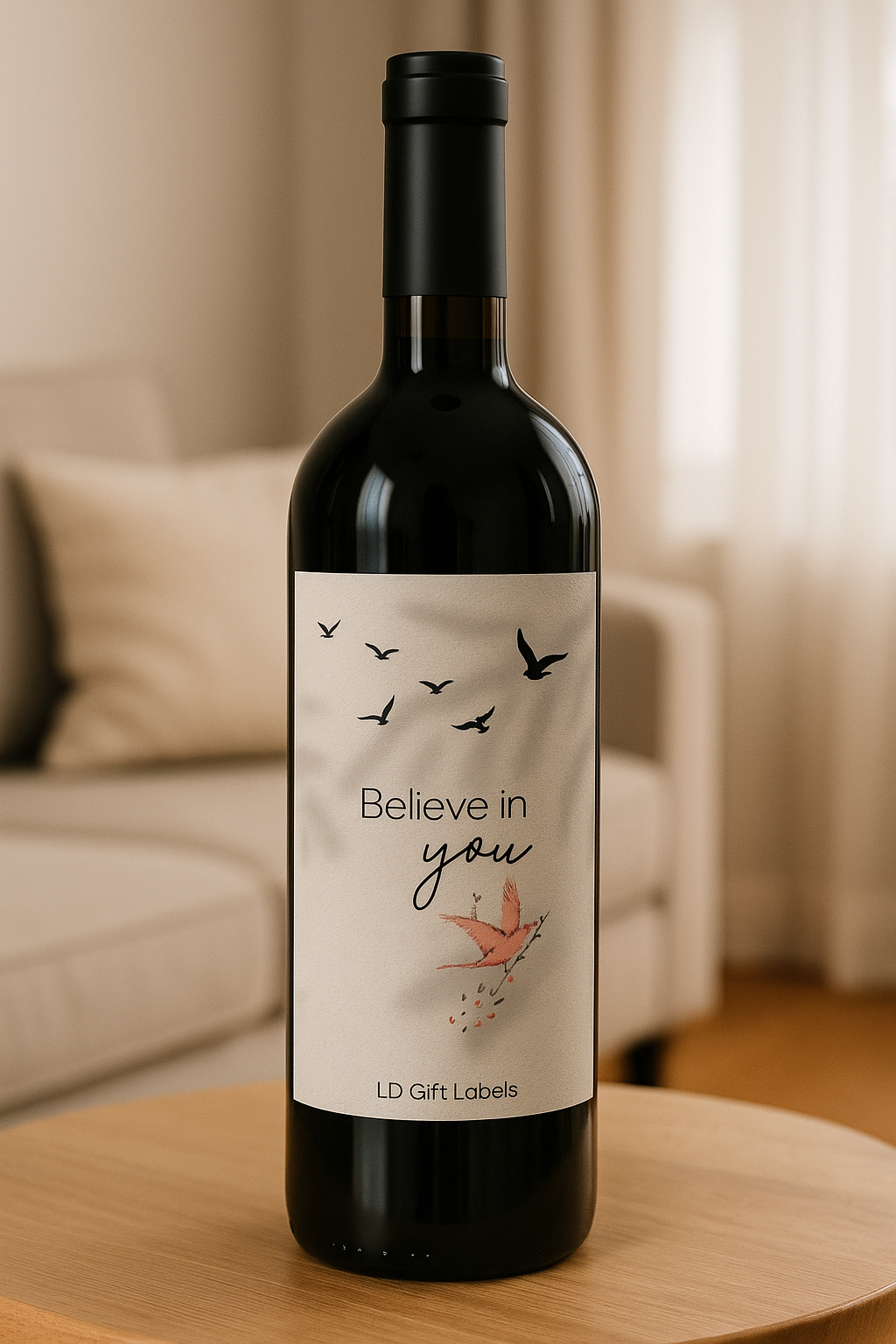 'Believe in You'. Wijnlabel 💖🌟