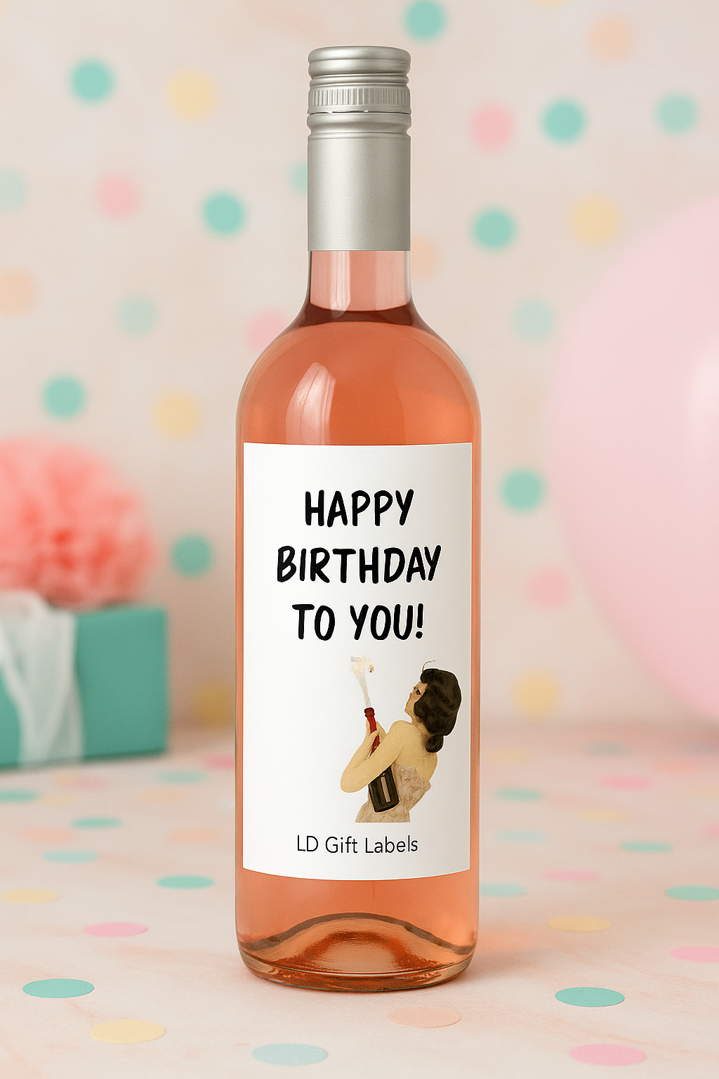 'Happy Birthday to You!' Wijnlabel 🥂✨