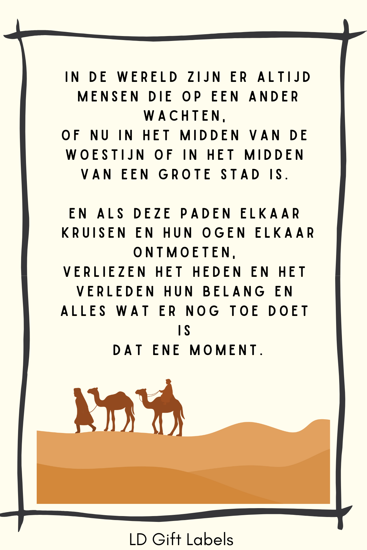 "Dat ene moment" - Een wijnlabel met een verhaal (Alchemist) Wijnlabel 💝✨