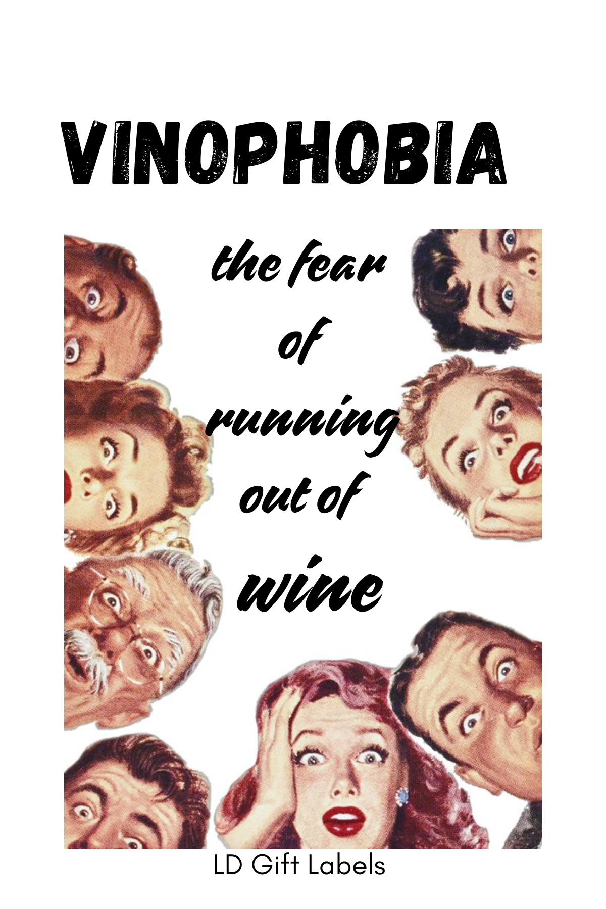 "Vinophobia" Wijnlabel 🍷😱
