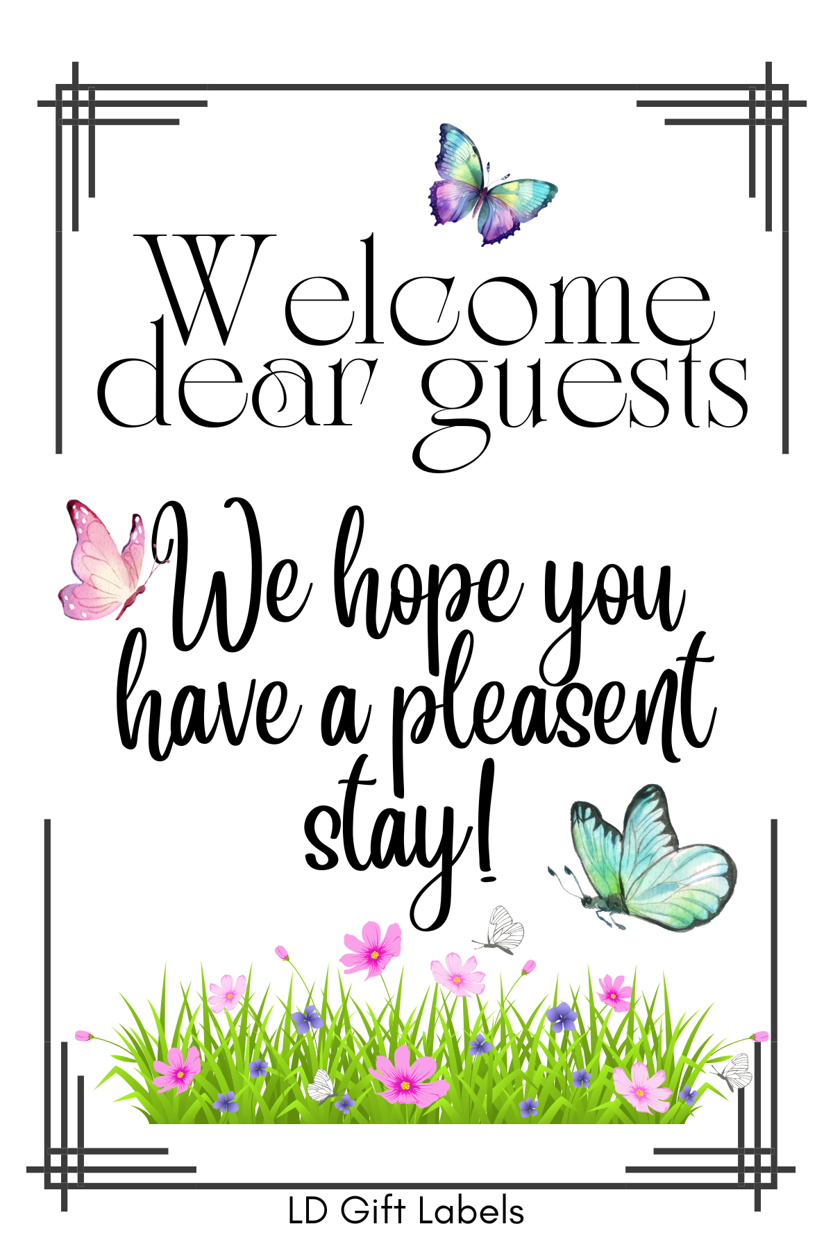Welcome dear guests - We hope you have a pleasant stay! 🦋🌸