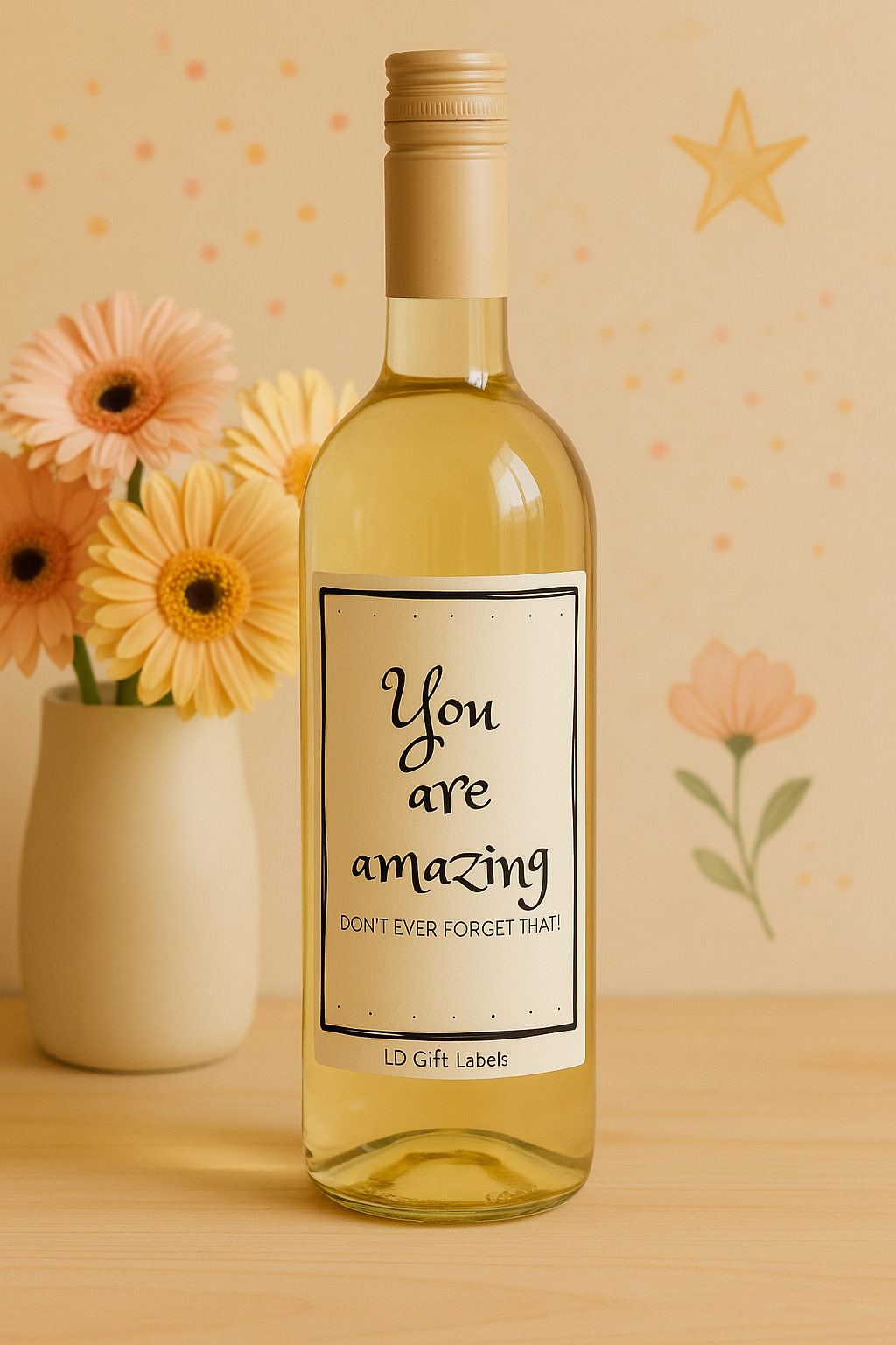 You Are Amazing! Don't Ever Forget That! - Wijnlabel 🌟